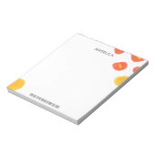 Moderne Oranje Gele Waterverf Lieve God Notitieblo Notitieblok (Linkerzijde)