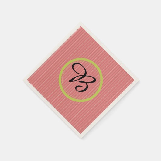 Moderne Oranje geplateerde servetten (Hoek)