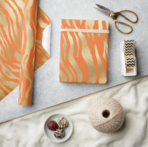 Moderne Oranje goudmakreelvisserij Cadeaupapier
