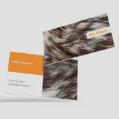 Moderne Oranje hondenverzorgingsoppas Visitekaartje