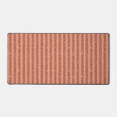 Moderne Oranje Mango Glitter Stijl Verticale Strep Bureaumat (Voorkant)
