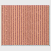 Moderne Oranje Mango Glitters Verticale Strepen Cadeaupapier (Vlak)