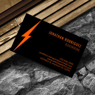 Moderne Oranje Neon Verlichting Aangepaste Elektro Visitekaartje