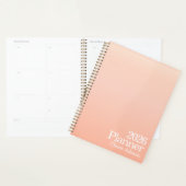 Moderne Oranje Ombre Planner (Display)