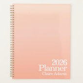 Moderne Oranje Ombre Planner (Voorkant)