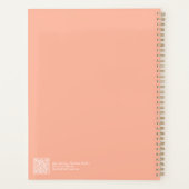 Moderne Oranje Ombre Planner (Achterkant)