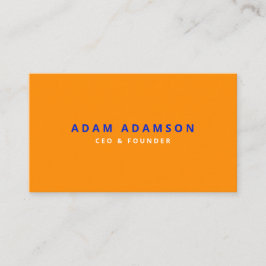 Moderne Oranje oprichter CEO President Visitekaartje