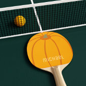 Moderne Oranje pompoen Personaliseer Ping Pong Pad Tafeltennisbatje