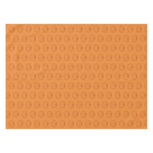 Moderne Oranje pompoenpatroon Thanksgiving Tafelkleed (Voorkant (Horizontaal))