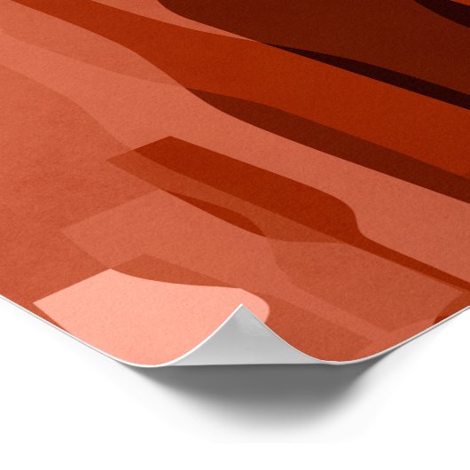 Moderne oranje posters (Hoek)