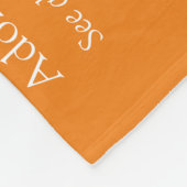 Moderne Oranje Pret Echtgenoot Definitie Fleece Deken (Hoek)