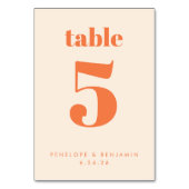 Moderne Oranje repografie op maat Kaart (Voorkant)