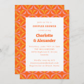 Moderne Oranje reprografie-koele typografie Kaart (Voorkant / Achterkant)