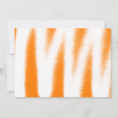 Moderne Oranje Spray Paint Photo Graduation Party Kaart (Achterkant)