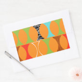 Moderne Oranje Stickers uit het midden van de eeuw (Envelop)