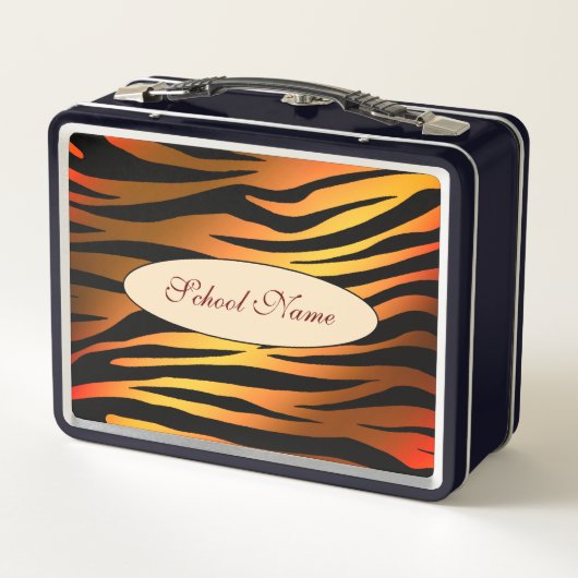 Moderne Oranje tijger met goudtijger voegt Jouw te (Achterkant)