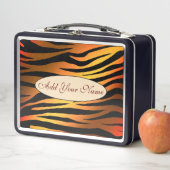 Moderne Oranje tijger met goudtijger voegt Jouw te (In situ)