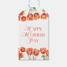 Moderne Oranje Tulpen Bloemen Gelukkige Moeders Da