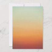 Moderne Oranje vlinder foto afstudeerfeest Kaart (Achterkant)