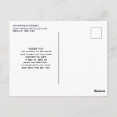 Moderne Oranje vogels in een grote boom Dank u Briefkaart (Achterkant)