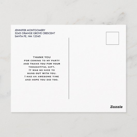 Moderne Oranje vogels in een grote boom Dank u Briefkaart (Achterkant)