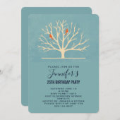 Moderne Oranje vogels in een grote boomgaard Kaart (Voorkant / Achterkant)