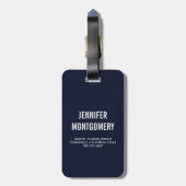 Moderne Oranje vogels in een grote - boomillustrat Bagagelabel (Achterkant verticaal)