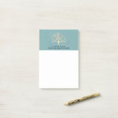 Moderne Oranje vogels in een grote - boomillustrat Post-it® Notes (Op bureau)