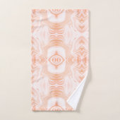 Moderne, oranje witte smelttextuur bad handdoek (Handdoek)