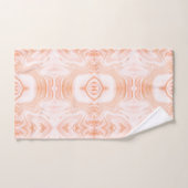 Moderne, oranje witte smelttextuur bad handdoek (Handdoek)