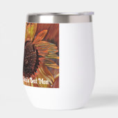 Moderne Oranje Zonnebloem Art Moederdag (Links)