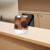 Moderne Oranje Zonnebloem Art Moederdag