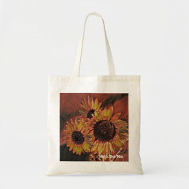Moderne Oranje Zonnebloem Art Moederdag Tote Bag