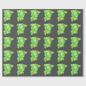 Moderne orchidee moderne bloemkunst cadeaupapier (Vlak)