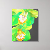 Moderne orchidee moderne bloemkunst canvas afdruk (Voorkant)
