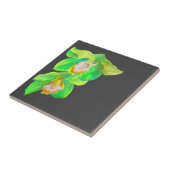 Moderne orchidee-pop tegeltje (Zijkant)