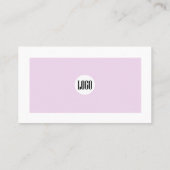 Moderne orde Blush Business Dank u kaart Visitekaartje (Achterkant)