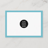 Moderne ORDE INSERT trendy bedankt roze blauw Visitekaartje (Achterkant)