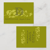 Moderne Organic Elegant Natuur Branch Visitekaartje (Voorkant / Achterkant)