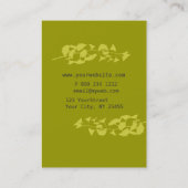 Moderne Organic Elegant Natuur Branch Visitekaartje (Achterkant)