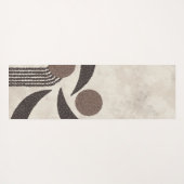 Moderne Organische-Koffiebonen-Geometrisch-Neutraa Yogamat (Achterkant (horizontaal))