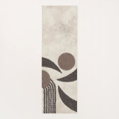 Moderne Organische-Koffiebonen-Geometrisch-Neutraa Yogamat (Achterkant)