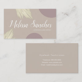 Moderne organische papegaaien Natuurlijke kleuren Visitekaartje