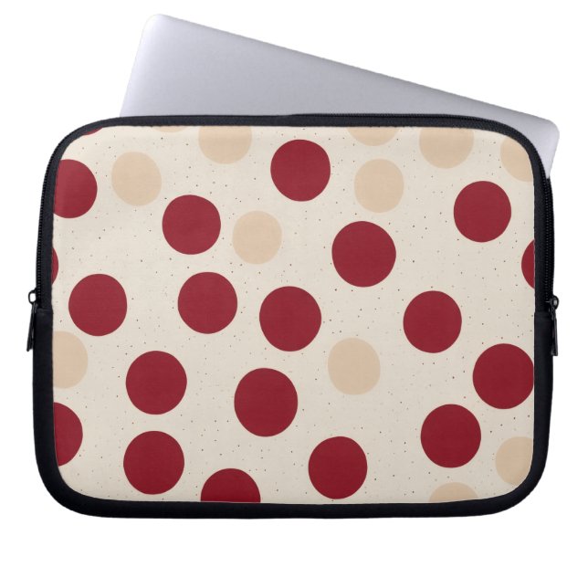Moderne Organische Stip Laptop Sleeve (Voorkant)