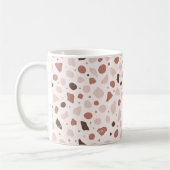 Moderne Organische Terrazzo | Abstracte Steen Moza Koffiemok (Links)
