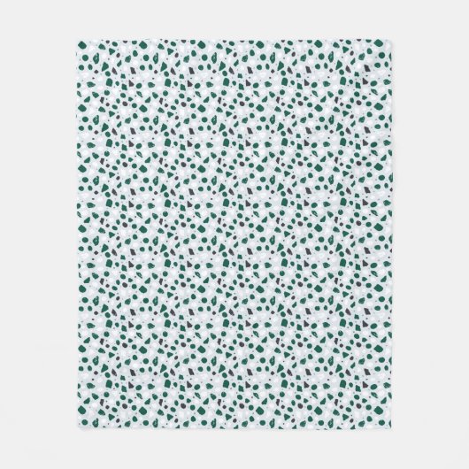 Moderne organische terrazzo | Abstracte stenen moz Fleece Deken (Voorkant)