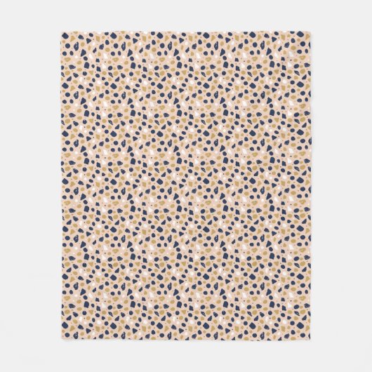 Moderne organische terrazzo | Abstracte stenen moz Fleece Deken (Voorkant)