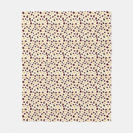 Moderne organische terrazzo | Abstracte stenen moz Fleece Deken (Voorkant)
