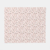 Moderne organische terrazzo | Abstracte stenen moz Fleece Deken (Voorkant (Horizontaal))