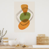 Moderne organische vormen hedendaagse artikel 3 poster (Keuken)
